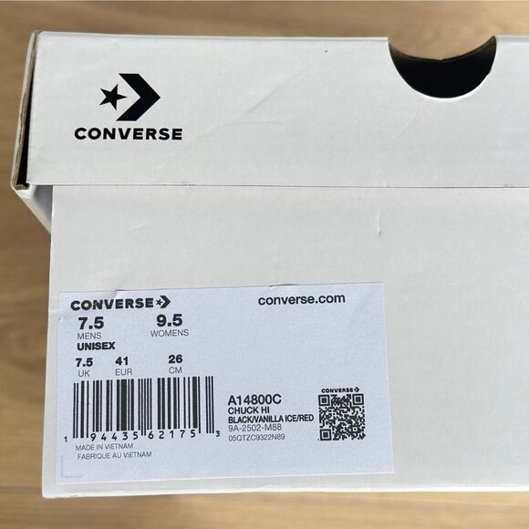 ⭐Converse x Isabel Marant Chuck 70 Hi Sz 7.5 Men Shoes Black Vanilla Ice A14800C - Picture 13 of 14